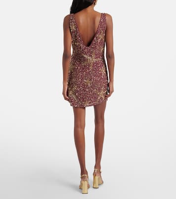 Vestido corto Christabel adornado | Rixo
