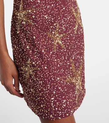 Vestido corto Christabel adornado | Rixo