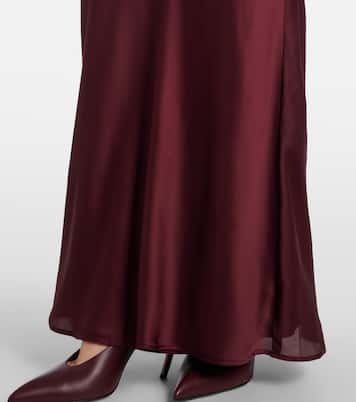 Puff-sleeve satin gown | Rotate