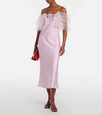 Robe imprimée en soie | Rodarte