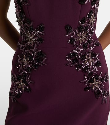 Beatrice beaded crêpe midi dress | Rebecca Vallance