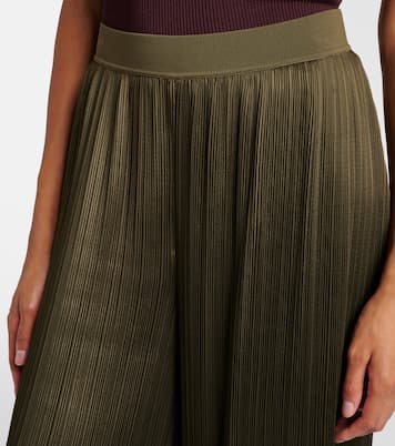 Amber plissé satin wide-leg pants | Joseph