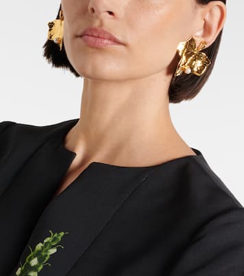 Vines clip-on earrings | Oscar de la Renta