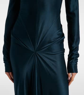 Gathered satin gown | Victoria Beckham