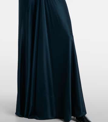 Gathered satin gown | Victoria Beckham