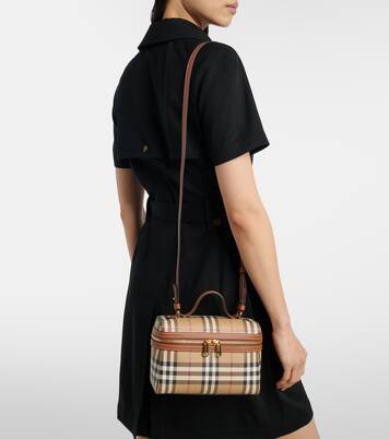 Vanity Case Burberry Check Small vanity bag | Burberry