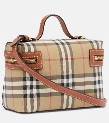Vanity Case Burberry Check Small vanity bag | Burberry