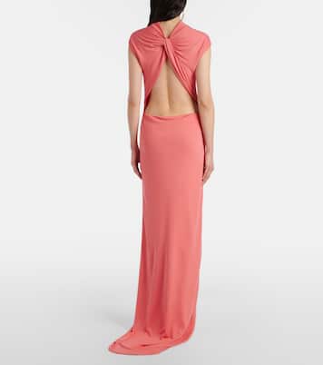 어시메트릭 크레이프 저지 이브닝 가운 | Tom Ford