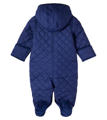 Baby corduroy-trimmed quilted onesie | Polo Ralph Lauren Kids