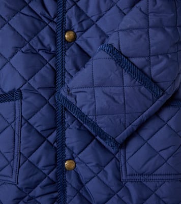 Baby corduroy-trimmed quilted onesie | Polo Ralph Lauren Kids