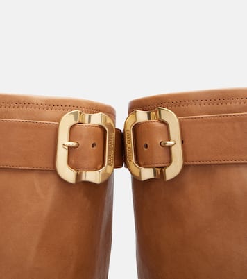Leather knee-high boots | Miu Miu