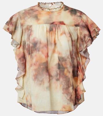 Daliyane printed ruffled cotton top | Marant Etoile