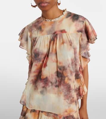 Daliyane printed ruffled cotton top | Marant Etoile
