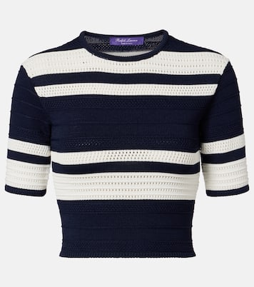Knitted striped crop top | Ralph Lauren Collection