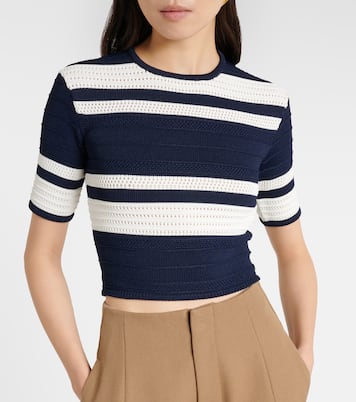 Knitted striped crop top | Ralph Lauren Collection