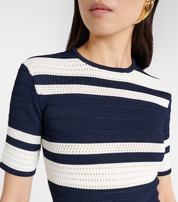 Knitted striped crop top | Ralph Lauren Collection