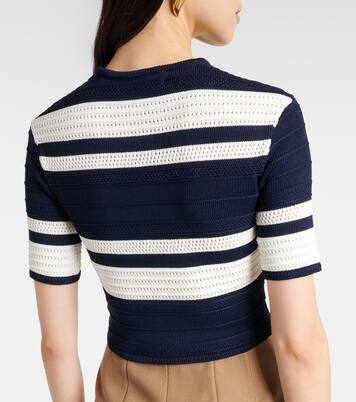 Knitted striped crop top | Ralph Lauren Collection