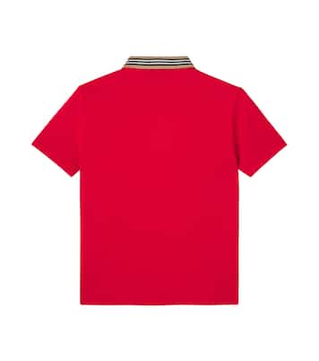 Burberry Check cotton polo shirt | Burberry Kids