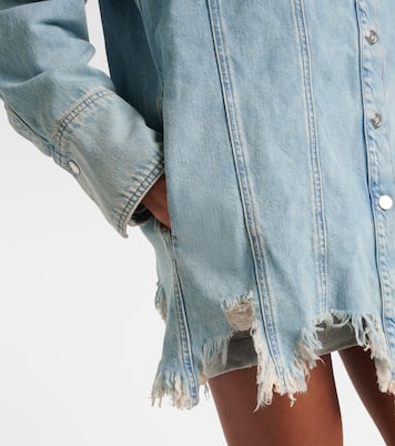 Embroidered denim overshirt | Blumarine