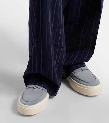 Mocassini con plateau H705 in suede | Hogan