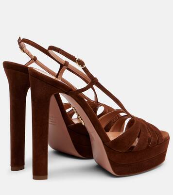 Aimée 130 suede platform sandals | Aquazzura