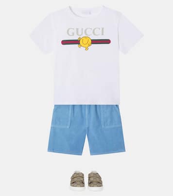 Logo cotton jersey T-shirt | Gucci Kids