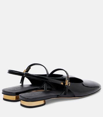 Ballerines slingback en cuir verni | Tod's