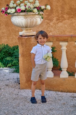 Bébé – Ensemble chemise et short en coton mélangé | Patachou