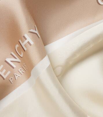Logo silk twill scarf | Givenchy
