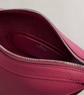 Schultertasche Pin Twist Medium aus Leder | Delvaux