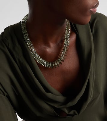 Aura sterling silver (925) beaded necklace with gemstones | Ileana Makri