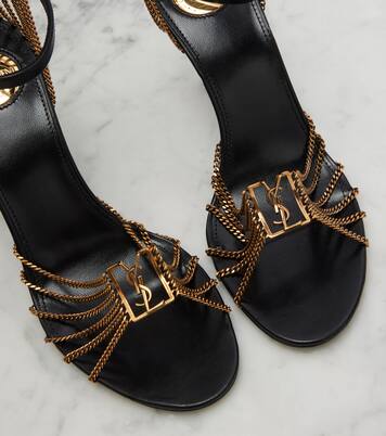 Sandalen Babylone 90 aus Leder | Saint Laurent
