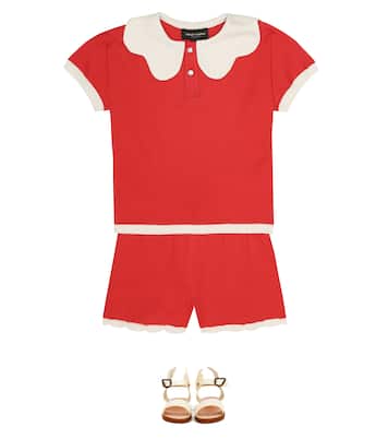 Shorts Scallop de algodón | Mini Rodini