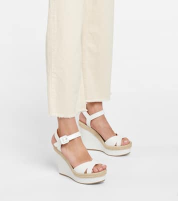 Almerio 120 leather espadrille wedges | Christian Louboutin