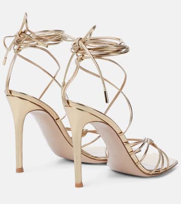Sandales en cuir métallisé | Gianvito Rossi