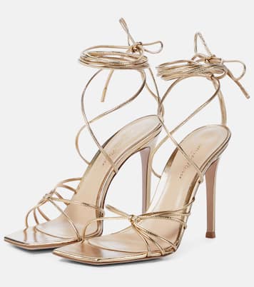Sandales en cuir métallisé | Gianvito Rossi
