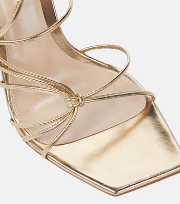 Sandales en cuir métallisé | Gianvito Rossi