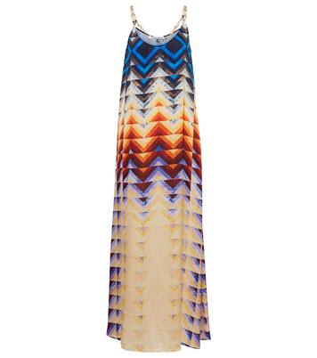 Chain-trimmed slip maxi dress | Rabanne