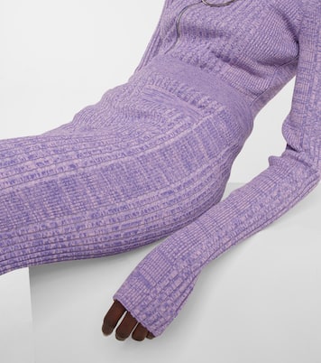 High-rise ribbed-knit pants | Rabanne