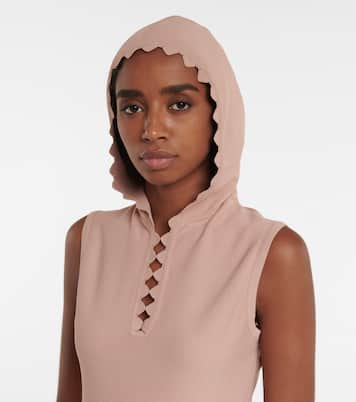Miniabito in maglia con cappuccio | Alaïa