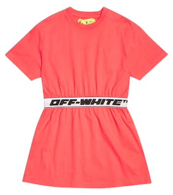Logo cotton T-shirt dress | Off-White Kids