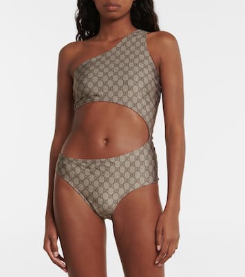 Costume intero monospalla GG con cut-out | Gucci