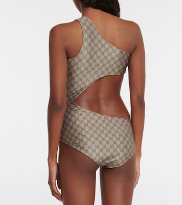 Costume intero monospalla GG con cut-out | Gucci