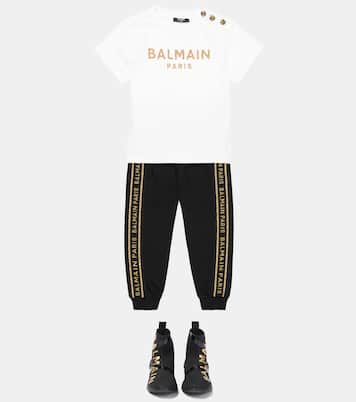 Jogginghose aus Baumwoll-Jersey | Balmain Kids