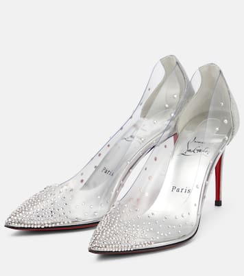 Pumps Degrastrass 85 in PVC con cristalli | Christian Louboutin
