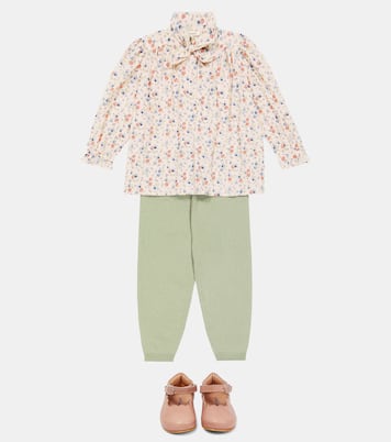 Blouse Folsom en coton à fleurs | Caramel