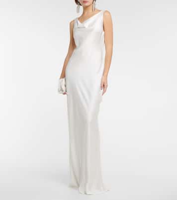 Maria satin gown | Norma Kamali