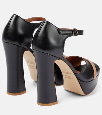Leather platform sandals | Malone Souliers