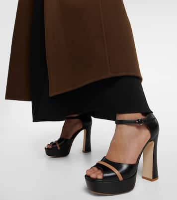 Leather platform sandals | Malone Souliers