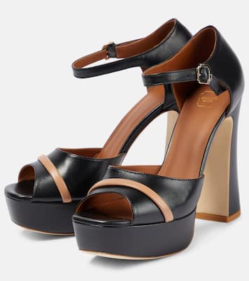 Leather platform sandals | Malone Souliers